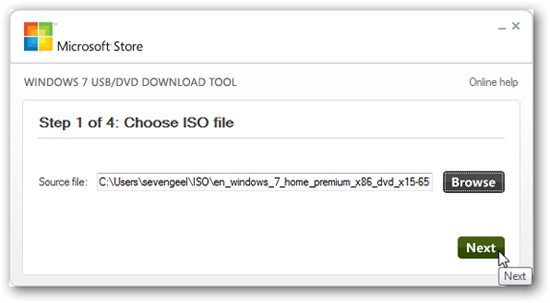 InstallWindows 7 from USB